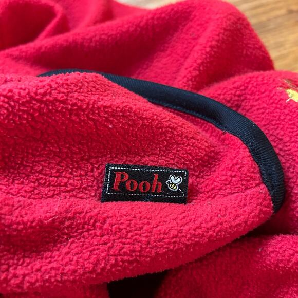 Winnie the Pooh Red Fleece Pullover Jacket Womens 1X 1/4 Zip Embroidered Disney - Picture 5 of 7